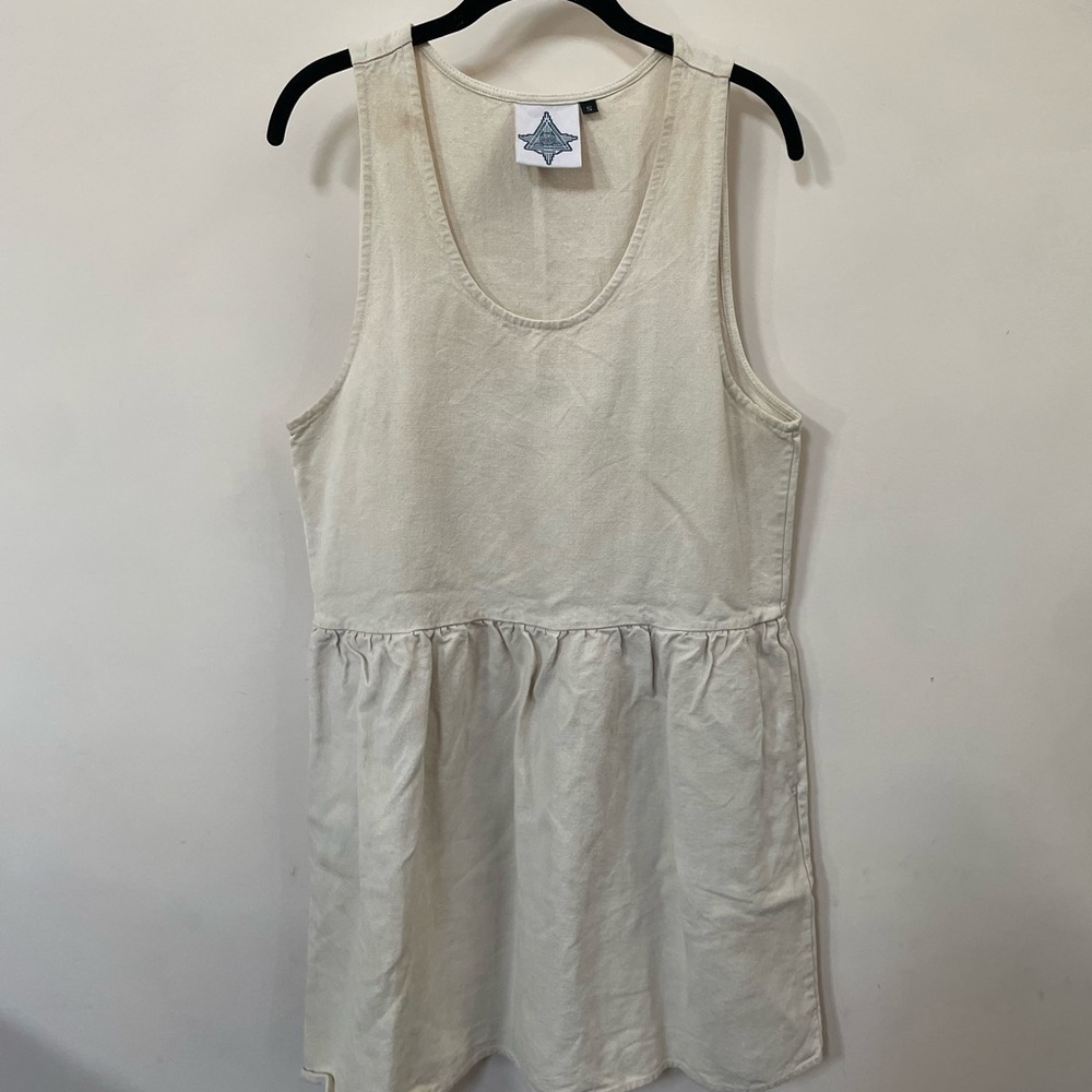 Cream Sleeveless Dress